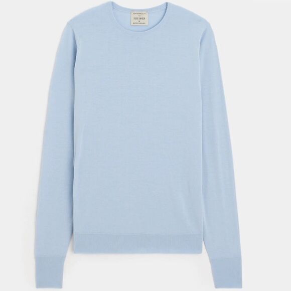 TODD SNYDER X JOHN SMEDLEY LONG SLEEVE CREW IN BLUE HAZE - Picture 1 of 5